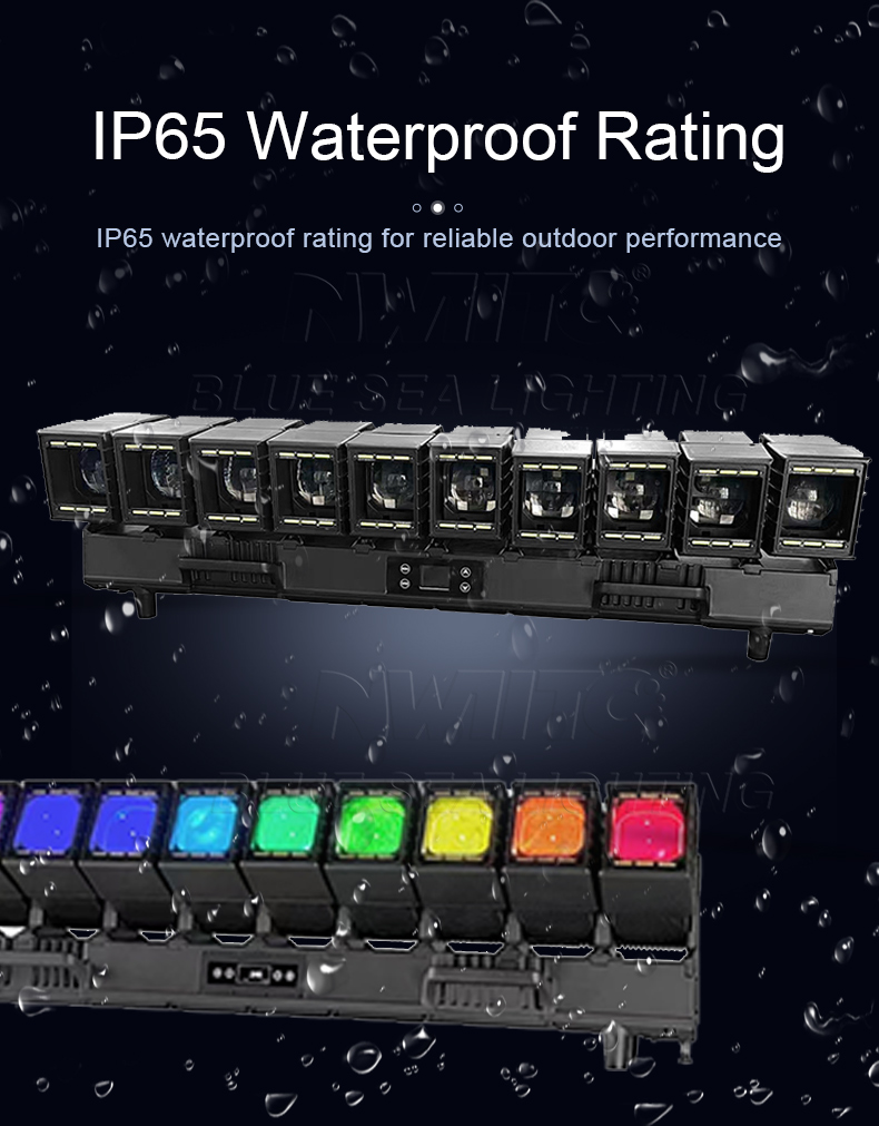 IP 10x60w Pixel Zoom Wash Beam Bar Moving Head Light bluesealighting
